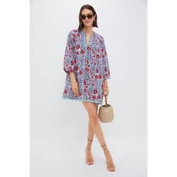 TUCKERNUCK BEACH Mauve and Rose Wildflower Bondi Coverup Size XL NWT - Picture 5 of 6